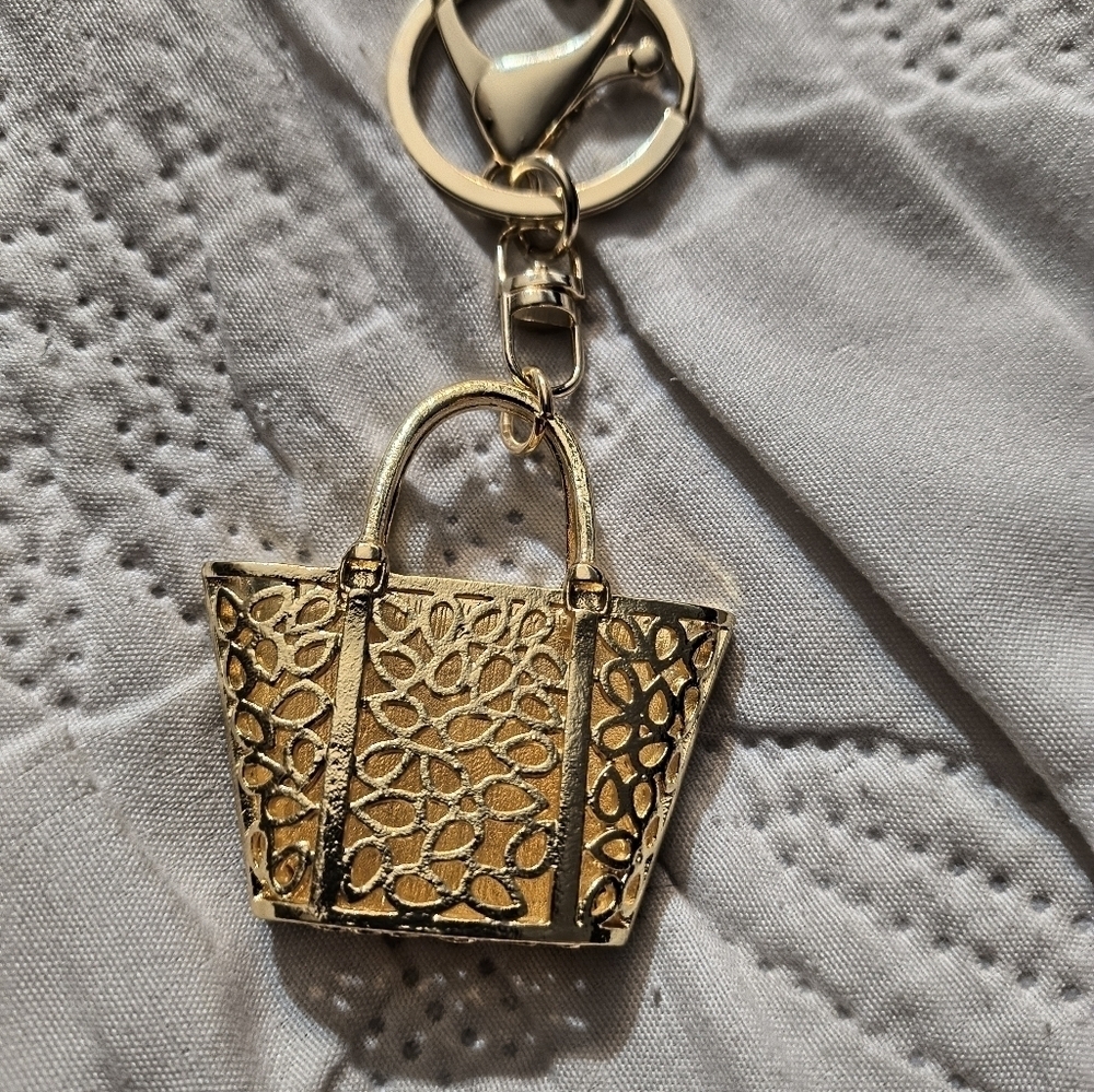 Rhinestone Faux Fur Bag Charm Accessory - Picture 4 of 5
